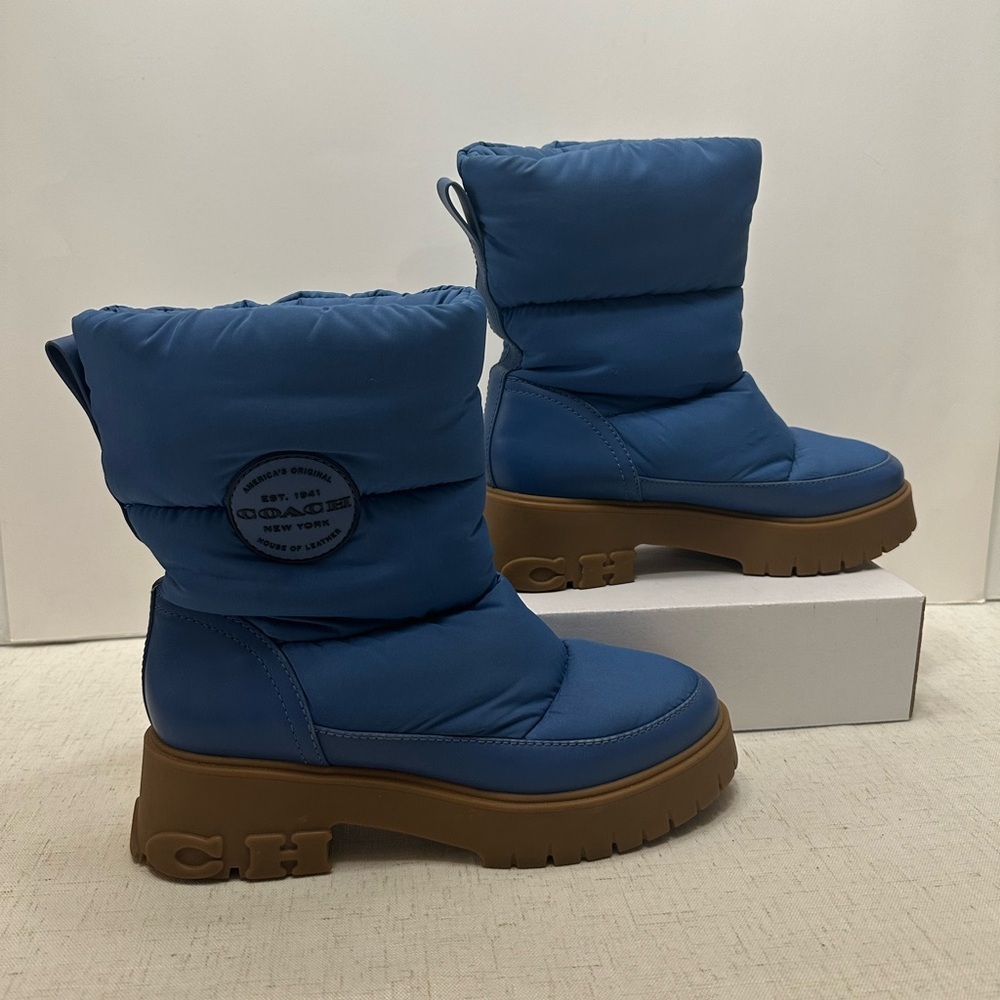 Coach Blue Winter Boots - Picture 2 of 9